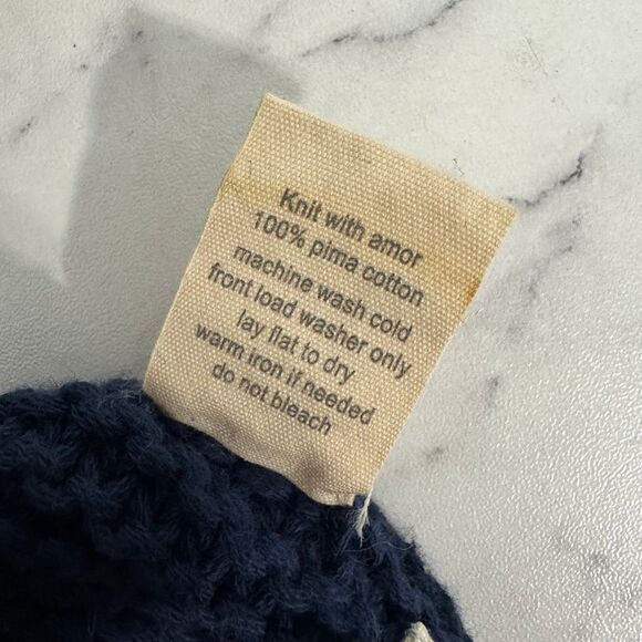 Sh*t That I Knit Navy Blue Scotia Sweater S - Picture 7 of 7